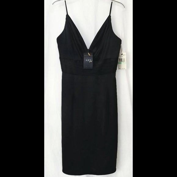 ABS Allen Schwartz Dresses & Skirts - Black NWT $255 ABS ALLEN SCHWARTZ Sz 8 fit 4-6 Back Zip Sleeveless Dress Bust 34